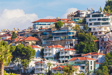 Mountainside houses in Turkey