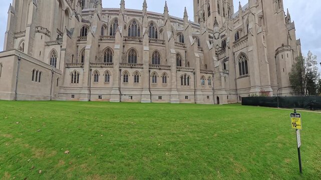 Gothic architecture of Washington National Cathedral 
