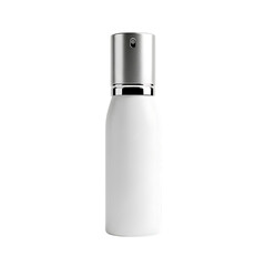 White bottle silver spray cap image