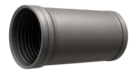 UV-resistant double-walled drainage pipe, ideal for above-ground residential use.