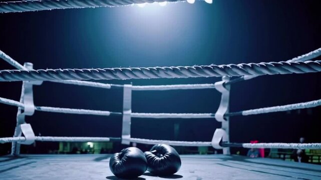  view of a boxing ring video