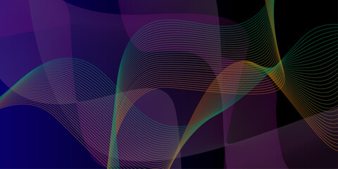 Modern purple blue gradient flowing wave lines. Abstract line art with wave patterns colourful background. Illustration of original background.
