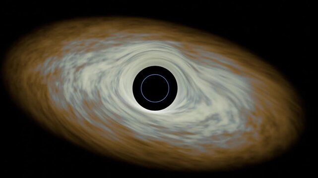 astronomical beauty black hole accretion disk magnificent phenomenon in cosmos surreal