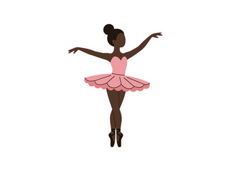Obraz premium A young, beautiful ballerina practicing classical ballet in a studio, embodying the elegance of traditional dance