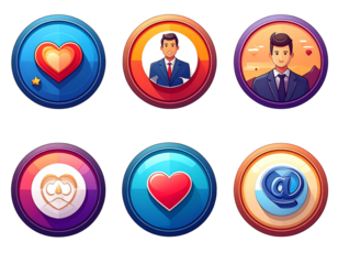 popular social media logos vector icon set of for editorial use transparent background png 