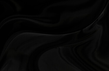 Black gray satin dark fabric texture luxurious shiny that is abstract silk cloth background with patterns soft waves blur beautiful.