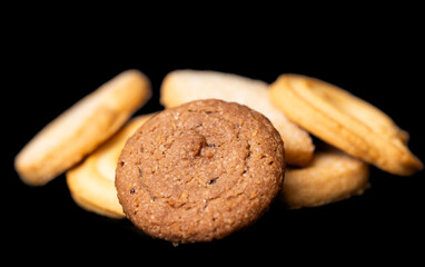 Butter cookies isolated