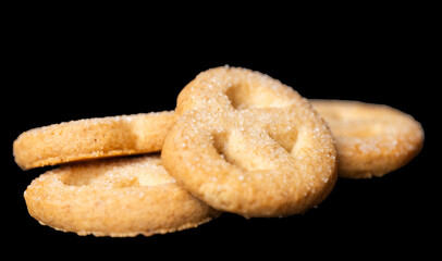 Butter cookies isolated