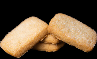 Butter cookies isolated