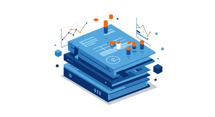 Minimalist Digital Strategy Concept: Clean Vector Graphic for Modern UX/UI Design and Technological Integration