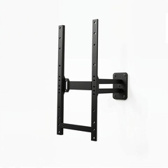 Black TV wall mount bracket for home entertainment setup  