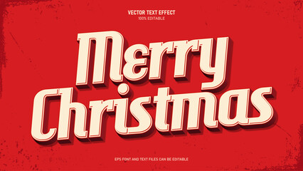 Merry christmas 3d text  editable text effect