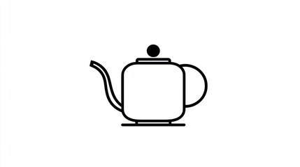 Obraz premium Simple teapot illustration