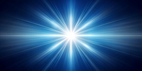 Bright blue starburst light effect emanating from the center, creating a powerful and energetic abstract background with a sense of speed and motion