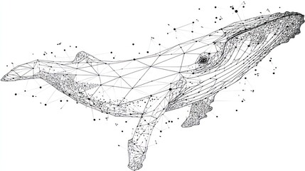 Abstract whale design