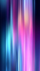 Vertical light streaks abstract, vibrant neon blue and pink gradient background