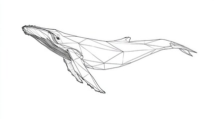 Geometric whale design