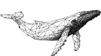 Abstract whale design