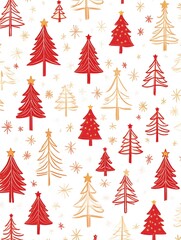 Obraz premium symbol of Christmas repeating line pattern