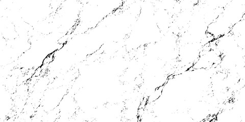 Monochrome abstract marble stone texture with natural black veins on transparent background.