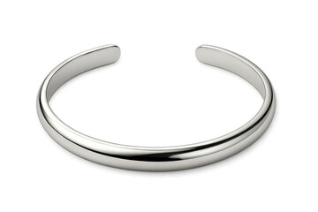 Silver cuff bracelet showing minimalist fashion accessory