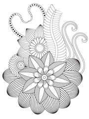 Flowers Coloring Pages For Adules