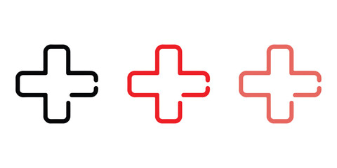 Medical Line Icon. Healthcare, Hospital, and Medicine Symbol Vector Illustration on White Background