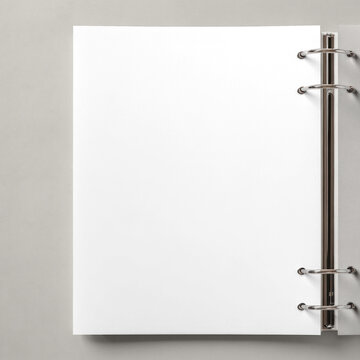 Metallic binder cover mockup png, transparent design
