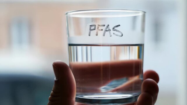 PFAS in drinking water, chemical contamination, persistent pollutants in household glass, tap water safety concern, exposure risk assessment, filtration options, public health monitoring