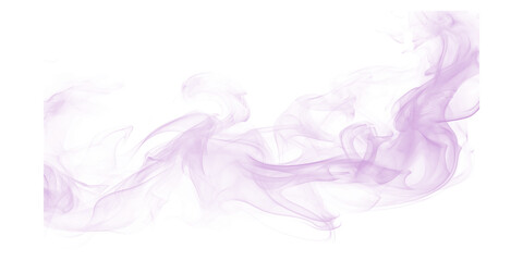 Ethereal purple smoke abstract design on black canvas flowing vapor art dreamy cloud effect
