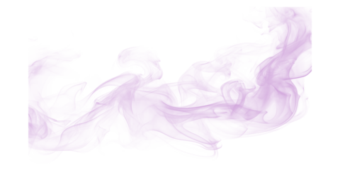 Ethereal purple smoke abstract design on black canvas flowing vapor art dreamy cloud effect