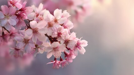 Soft Abstract Background with Beautiful Blurry Gradient Flowers