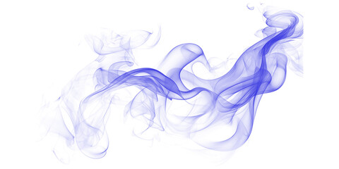 Abstract blue smoke on black background mystical ethereal wisps dark arts vapors flowing energy