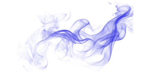 Abstract blue smoke on black background mystical ethereal wisps dark arts vapors flowing energy