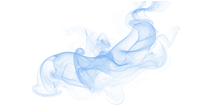 Ethereal Smoke Swirls Abstract Blue Vapor on Black Mystic Motion Artistic Cloud Fluid Air Serene - Powered by Adobe