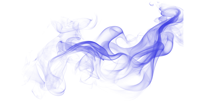 Abstract blue smoke on black background mystical ethereal wisps dark arts vapors flowing energy