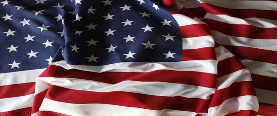 Rippled American flag