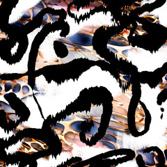 Colorful abstract animal prints, motion blur