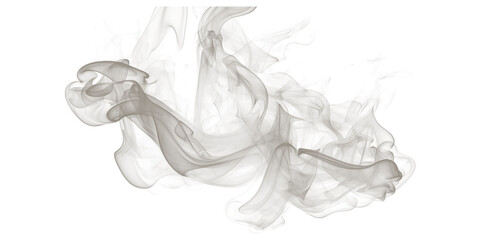 Serene Smoke Dance Ethereal wisps gracefully swirl in dark creating dreamlike patterns and delicate