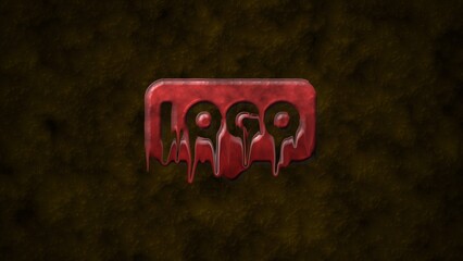 Horror Dripping Grunge Logo Reveal