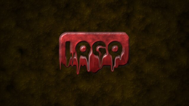 Horror Dripping Grunge Logo Reveal