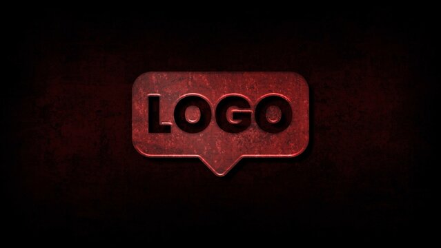 Dark Grungy Red Superhero Logo Reveal