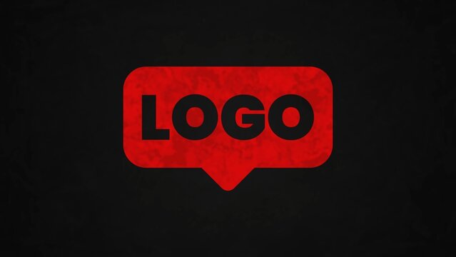 Cartoon Scary Horror Grunge Logo Reveal