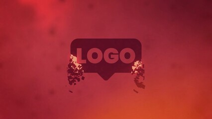 Shatter Fall Down Broken Logo Reveal
