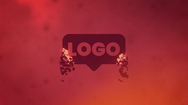 Shatter Fall Down Broken Logo Reveal