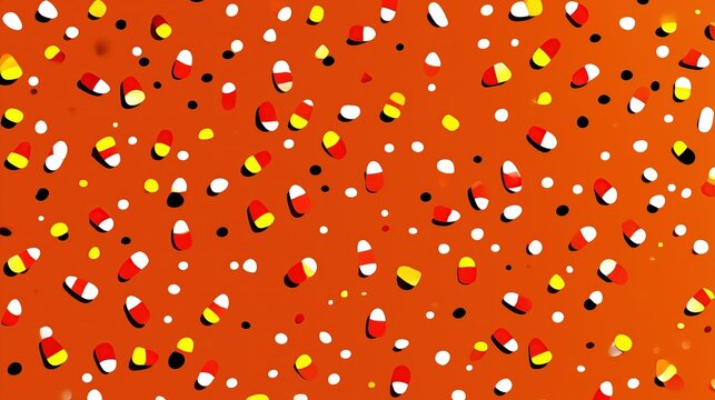 Halloween candy corn graphical pattern with abstract dad theme
