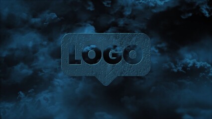 Magic Wizard Clouds Flying Through Spell Logo Reveal