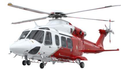  transparent png white and red helicopter with no background