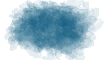 Abstract glowing blue nebula digital art with cosmic swirls and celestial energy isolated on transparent background © shirina713