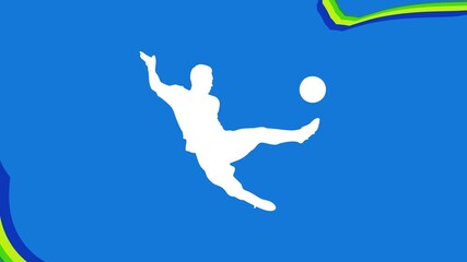 Soccer player sports competition graphic design layout background